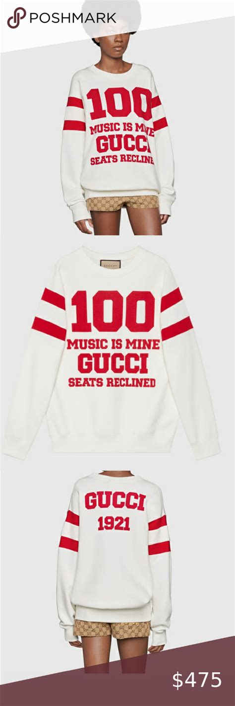 gucci seats shirt|Gucci sweatshirt for women.